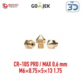 Original Bondtech CR-10S PRO / MAX Premium Brass Nozzle 0,6 mm